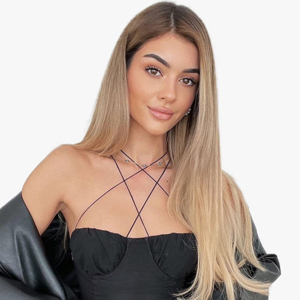 Straight Clip-in Hair Extensions 6pcs Synthetic Hair 22-inch Extensions for Instant Volume & Length