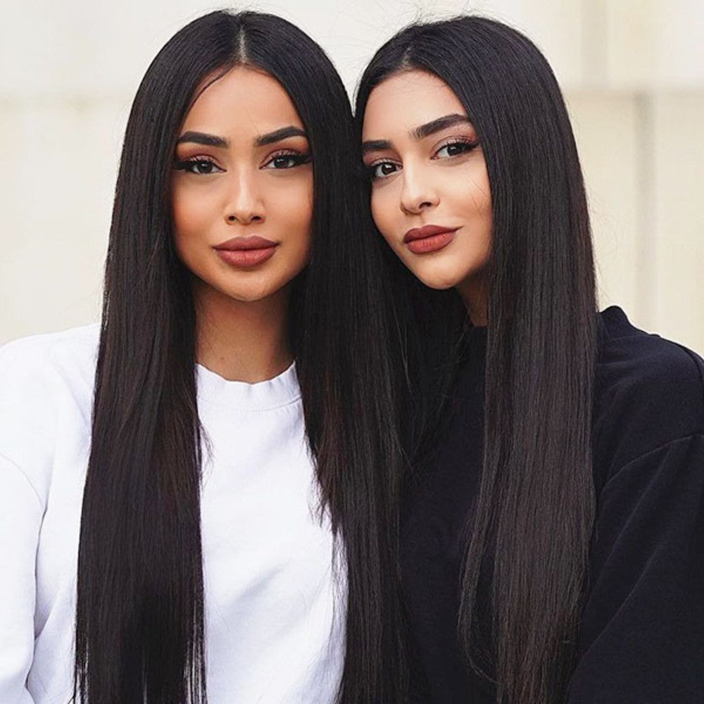 Straight Clip-in Hair Extensions 6pcs Synthetic Hair 22-inch Extensions for Instant Volume & Length
