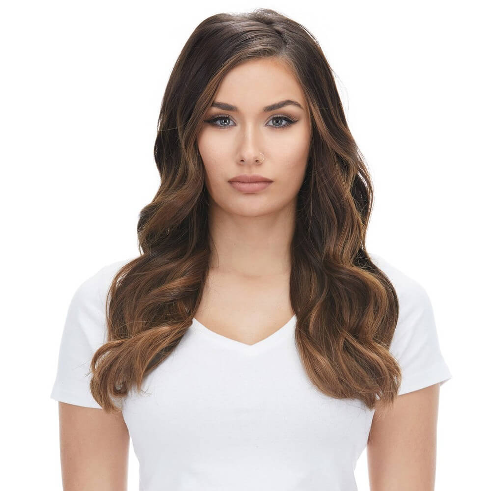 Wavy Clip-in Hair Extensions 6pcs Synthetic Hair 22-inch Extensions for Instant Volume & Length