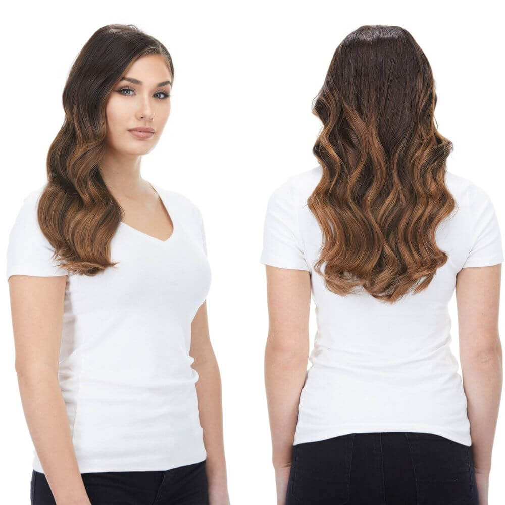 Wavy Clip-in Hair Extensions 6pcs Synthetic Hair 22-inch Extensions for Instant Volume & Length