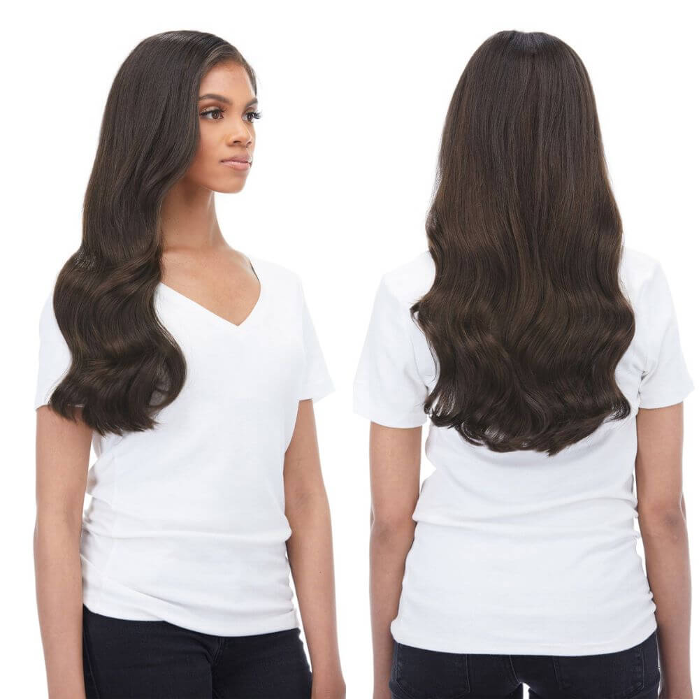 Wavy Clip-in Hair Extensions 6pcs Synthetic Hair 22-inch Extensions for Instant Volume & Length