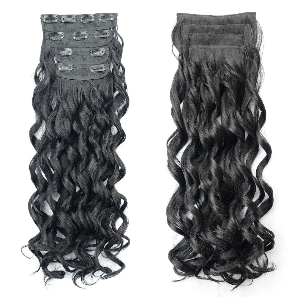 Wavy Clip-in Hair Extensions 4 pcs Synthetic Hair 20-inch Extensions for Instant Volume & Length