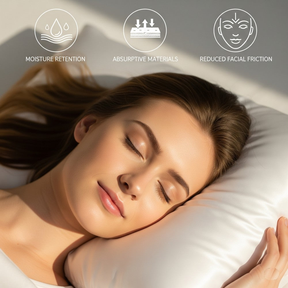 2 Pack Pure Mulberry Silk Pillowcases for Hair & Skin - Luxurious, Soft, and Gentle Bedding