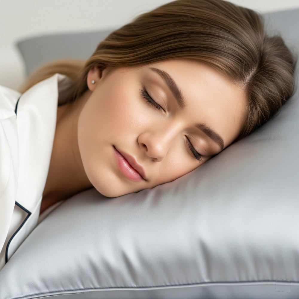 2 Pack Pure Mulberry Silk Pillowcases for Hair & Skin - Luxurious, Soft, and Gentle Bedding