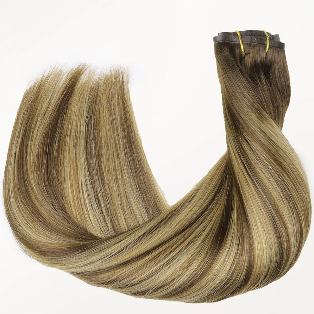 Straight Clip-in Hair Extensions 6pcs Synthetic Hair 22-inch Extensions for Instant Volume & Length
