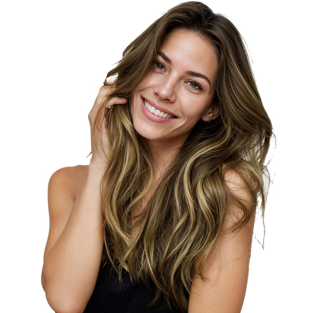 Straight Clip-in Hair Extensions 6pcs Synthetic Hair 22-inch Extensions for Instant Volume & Length
