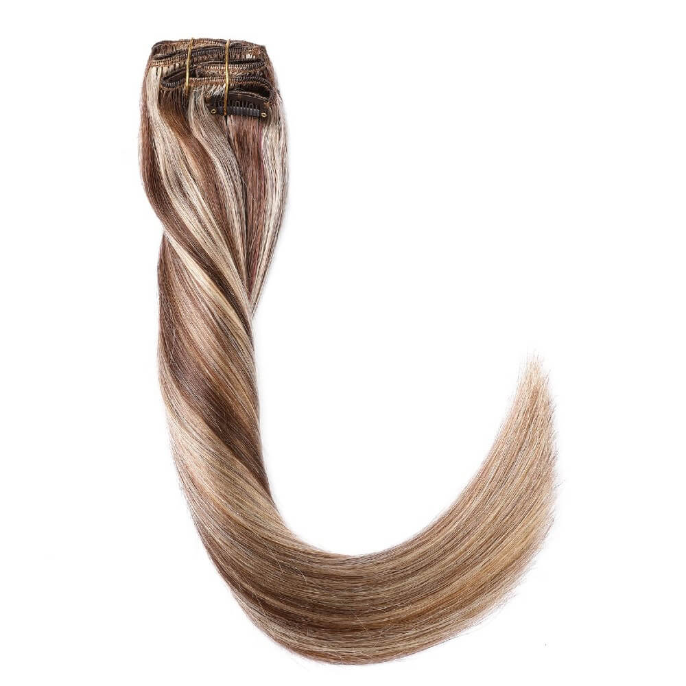 Luxurious Wavy Clip-In Synthetic Hair Extensions Heat-Friendly Instant Volume Lightweight Natural Look Easy to Attach