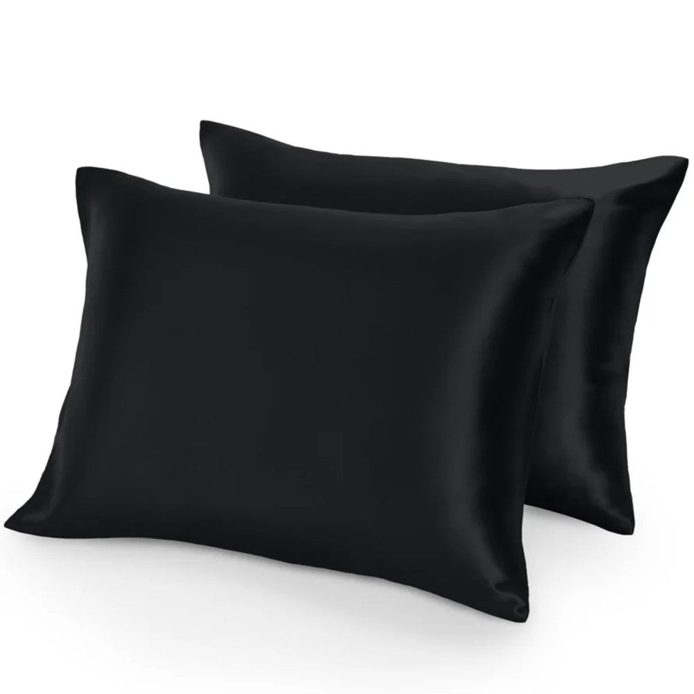 2 Pack Pure Mulberry Silk Pillowcases for Hair & Skin - Luxurious, Soft, and Gentle Bedding