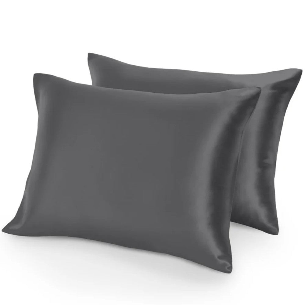2 Pack Pure Mulberry Silk Pillowcases for Hair & Skin - Luxurious, Soft, and Gentle Bedding