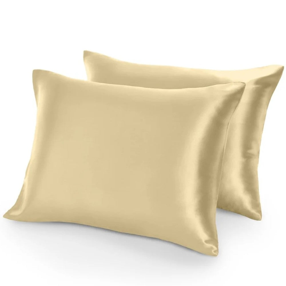 2 Pack Pure Mulberry Silk Pillowcases for Hair & Skin - Luxurious, Soft, and Gentle Bedding