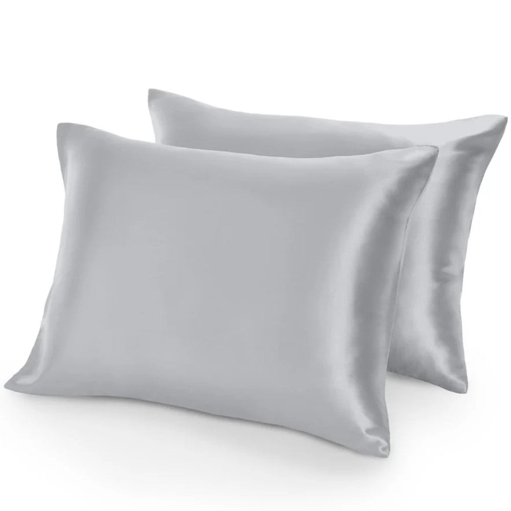 2 Pack Pure Mulberry Silk Pillowcases for Hair & Skin - Luxurious, Soft, and Gentle Bedding