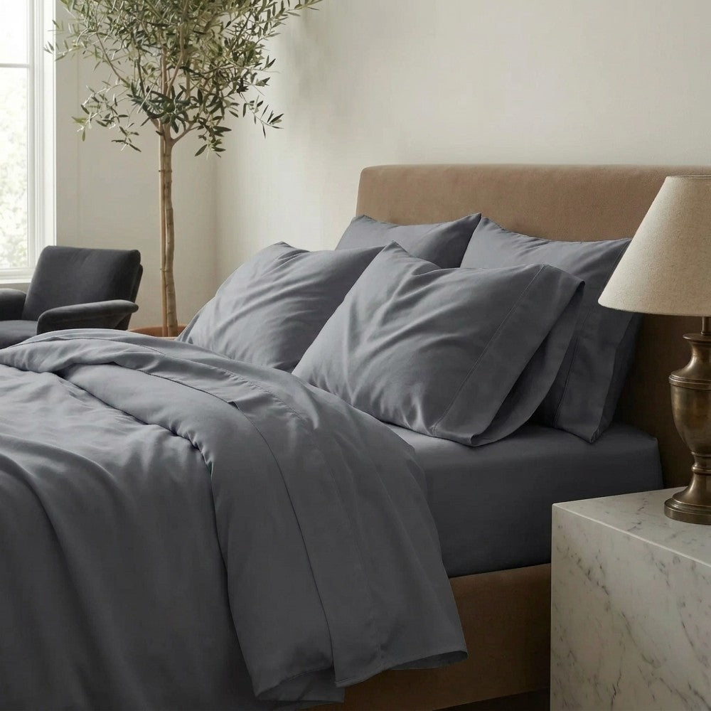 Premium Bamboo Pillowcases 2 Pack Cooling & Hypoallergenic Lyocell Bedding 100% Organic Bamboo Silk for Hair and Skin