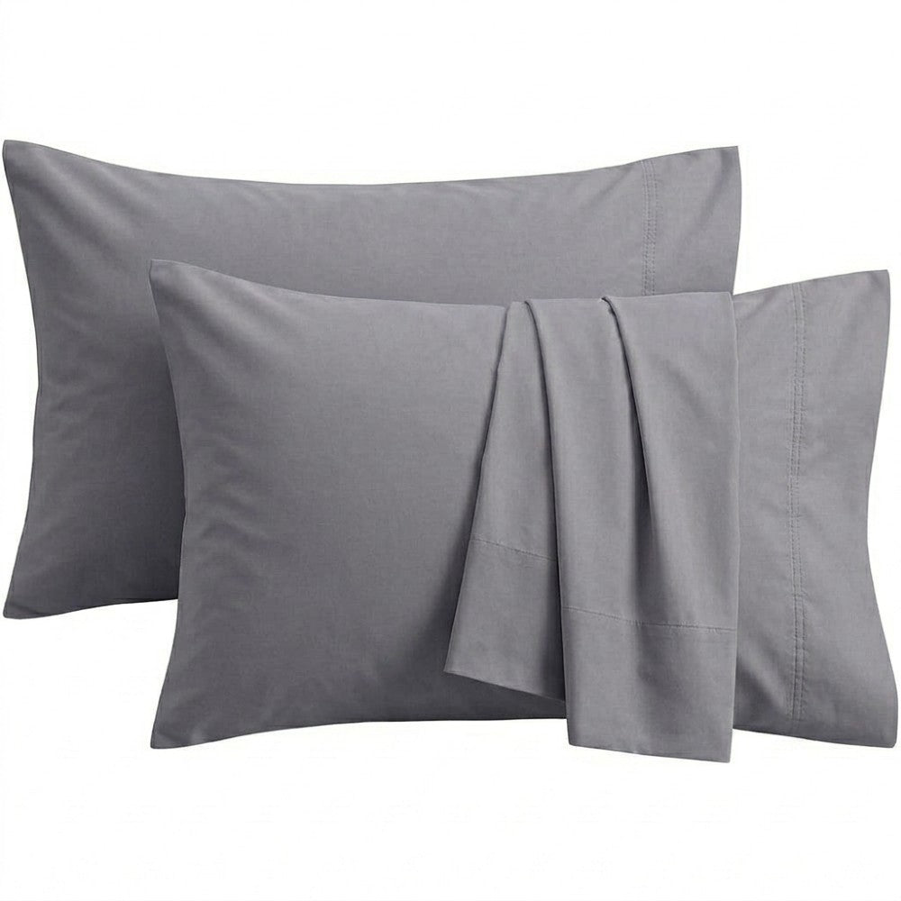 Premium Bamboo Pillowcases 2 Pack Cooling & Hypoallergenic Lyocell Bedding 100% Organic Bamboo Silk for Hair and Skin
