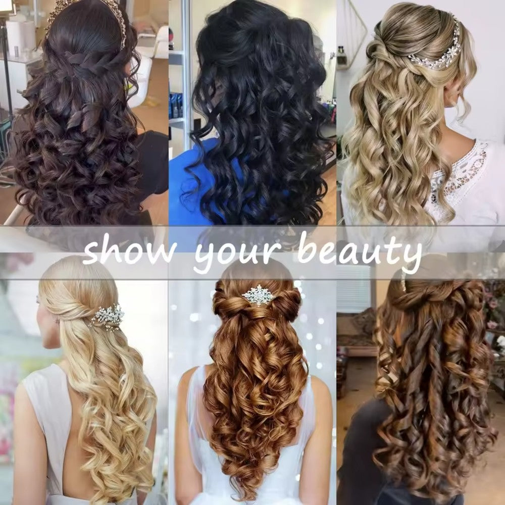 Wavy Clip-in Hair Extensions 4 pcs Synthetic Hair 20-inch Extensions for Instant Volume & Length