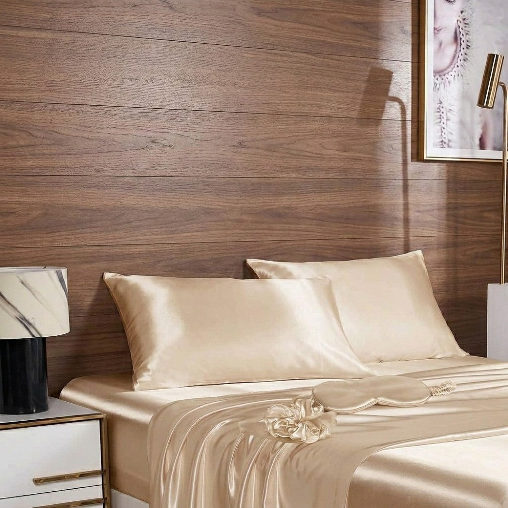 Luxury 100% Pure Mulberry Silk Sleep Set – Silk Pillowcase, Eye Mask & Hair Scrunchie Gift Set