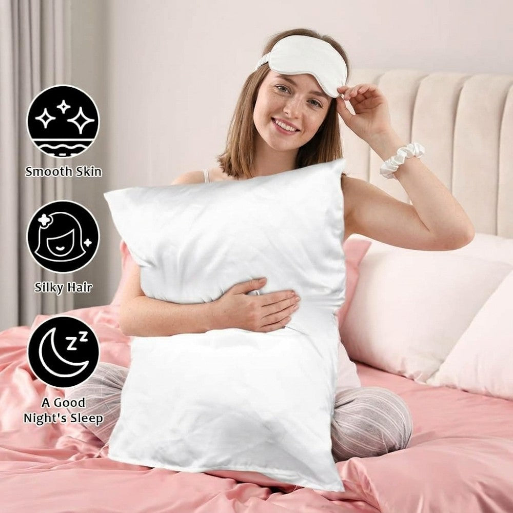 Luxury 100% Pure Mulberry Silk Sleep Set – Silk Pillowcase, Eye Mask & Hair Scrunchie Gift Set